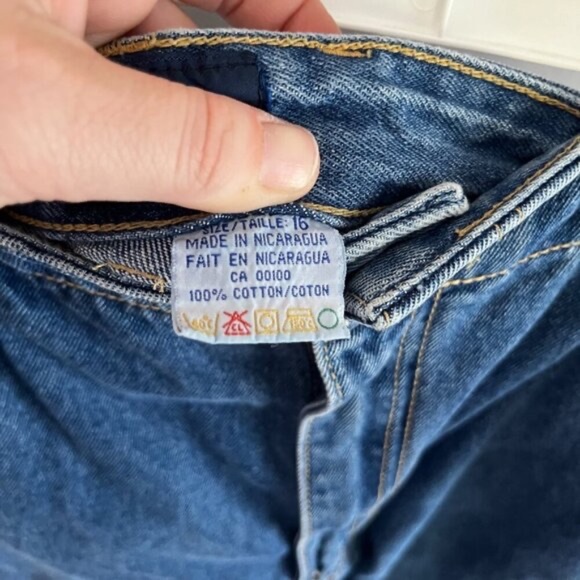 Dixie Blues Straight Leg High Rise Relaxed Fit Mom Jeans Us Sz 16 - Picture 8 of 8